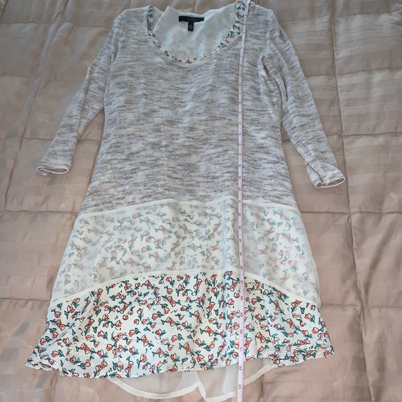 Jessica Simpson Sweater Tunic Floral Mini Dress - Picture 6 of 15
